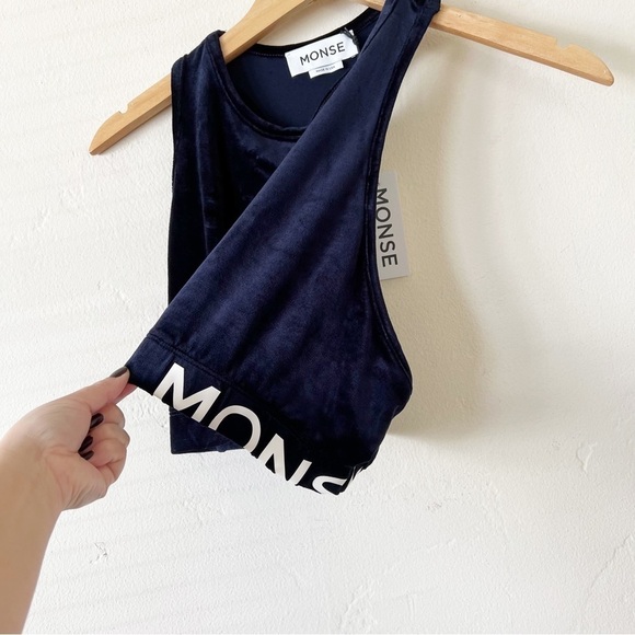 NWT MONSE Racerback Crop Top - Picture 8 of 10